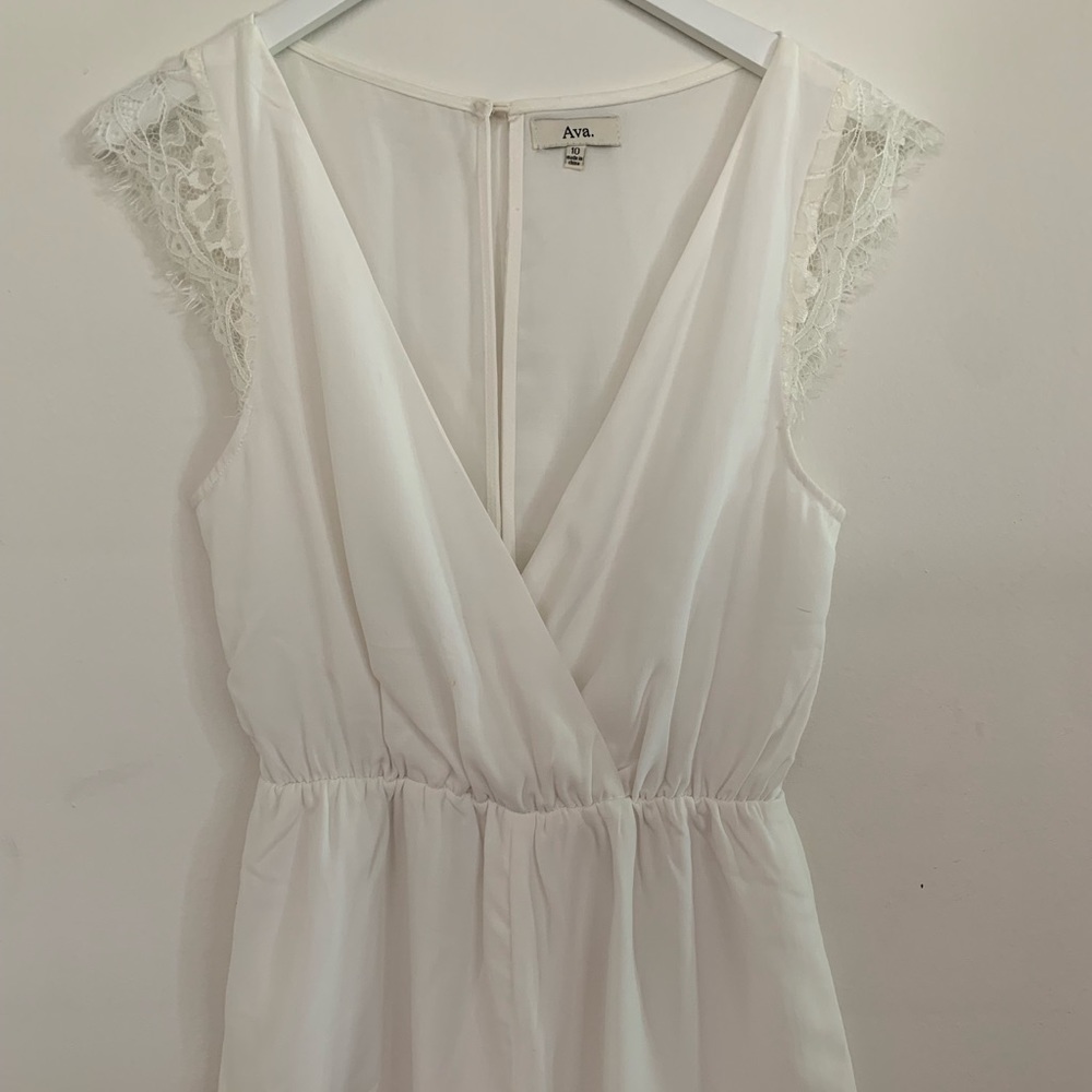 White Lace Romper